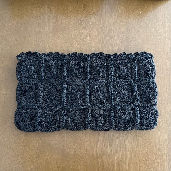 Very unique vintage woven brown clutch from the 1960s - Picture 1 of 5